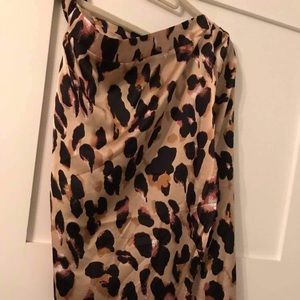 Leopard wrap skirt